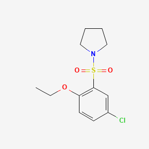 molecular formula C12H16ClNO3S B5769113 1-[(5-chloro-2-ethoxyphenyl)sulfonyl]pyrrolidine 