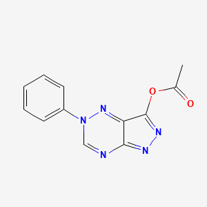 2-phenyl-2H-pyrazolo[3,4-e][1,2,4]triazin-7-yl acetate