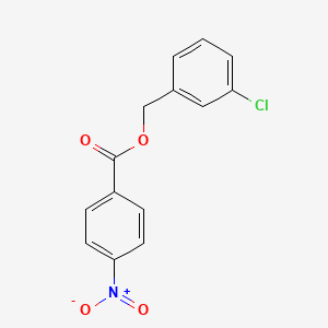molecular formula C14H10ClNO4 B5769168 3-chlorobenzyl 4-nitrobenzoate 