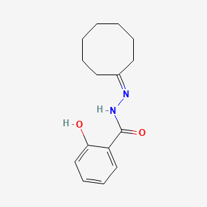 molecular formula C15H20N2O2 B5769173 N'-环辛亚甲基-2-羟基苯甲酰肼 