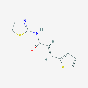 N-(4,5-dihydro-1,3-thiazol-2-yl)-3-(2-thienyl)acrylamide