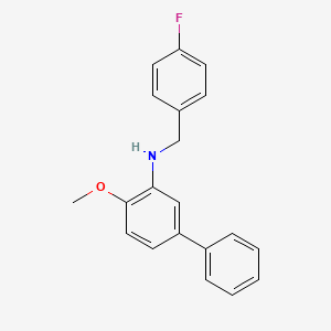 molecular formula C20H18FNO B5769201 (4-fluorobenzyl)(4-methoxy-3-biphenylyl)amine 