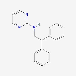 molecular formula C18H17N3 B5769210 N-(2,2-diphenylethyl)-2-pyrimidinamine 