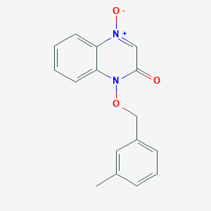 molecular formula C16H14N2O3 B5769217 1-[(3-methylbenzyl)oxy]-2(1H)-quinoxalinone 4-oxide 