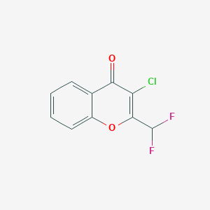 molecular formula C10H5ClF2O2 B5769223 3-chloro-2-(difluoromethyl)-4H-chromen-4-one 