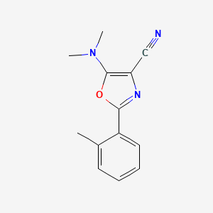 5-(dimethylamino)-2-(2-methylphenyl)-1,3-oxazole-4-carbonitrile
