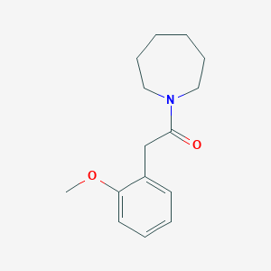 molecular formula C15H21NO2 B5769261 1-[(2-methoxyphenyl)acetyl]azepane 