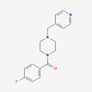 molecular formula C17H18FN3O B5769335 1-(4-fluorobenzoyl)-4-(4-pyridinylmethyl)piperazine 