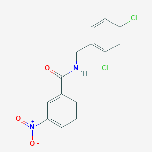 molecular formula C14H10Cl2N2O3 B5769362 N-(2,4-dichlorobenzyl)-3-nitrobenzamide 