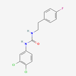 molecular formula C15H13Cl2FN2O B5769375 N-(3,4-dichlorophenyl)-N'-[2-(4-fluorophenyl)ethyl]urea 