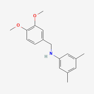 molecular formula C17H21NO2 B5769413 (3,4-dimethoxybenzyl)(3,5-dimethylphenyl)amine 