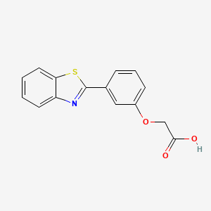 molecular formula C15H11NO3S B5769435 [3-(1,3-benzothiazol-2-yl)phenoxy]acetic acid 