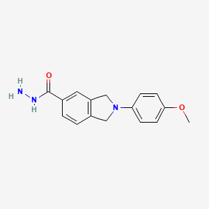 molecular formula C16H17N3O2 B5769450 2-(4-methoxyphenyl)-5-isoindolinecarbohydrazide 