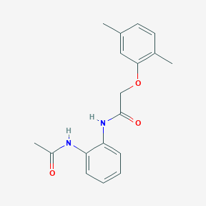 molecular formula C18H20N2O3 B5769472 N-[2-(acetylamino)phenyl]-2-(2,5-dimethylphenoxy)acetamide 