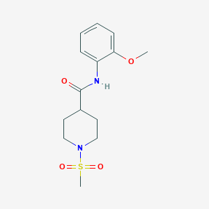 N-(2-methoxyphenyl)-1-(methylsulfonyl)piperidine-4-carboxamide