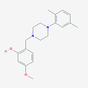 molecular formula C20H26N2O2 B5769522 2-{[4-(2,5-dimethylphenyl)-1-piperazinyl]methyl}-5-methoxyphenol 