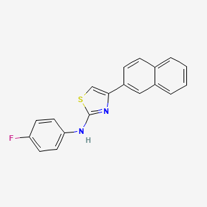 N-(4-fluorophenyl)-4-(2-naphthyl)-1,3-thiazol-2-amine