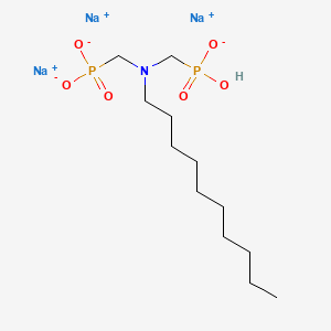 Trisodium hydrogen ((decylimino)bis(methylene))bisphosphonate