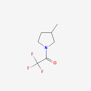 molecular formula C7H10F3NO B576958 2,2,2-Trifluoro-1-(3-methylpyrrolidin-1-yl)ethanone CAS No. 14618-34-9