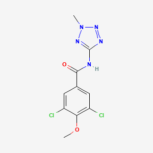 molecular formula C10H9Cl2N5O2 B5769586 3,5-dichloro-4-methoxy-N-(2-methyl-2H-tetrazol-5-yl)benzamide 