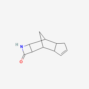 molecular formula C11H13NO B576960 3,7-Methano-2H-indeno[5,6-b]azet-2-one,1,2a,3,3a,6,6a,7,7a-octahydro-,endo,exo-(8CI) CAS No. 14805-32-4