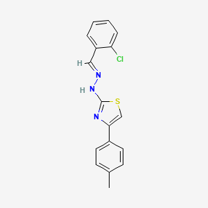 2-chlorobenzaldehyde [4-(4-methylphenyl)-1,3-thiazol-2-yl]hydrazone