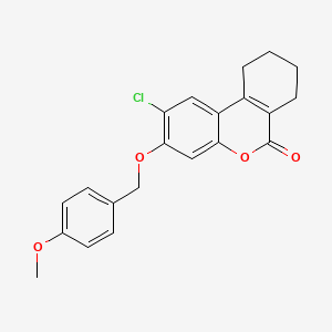 2-chloro-3-[(4-methoxybenzyl)oxy]-7,8,9,10-tetrahydro-6H-benzo[c]chromen-6-one