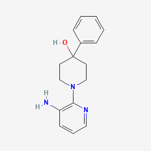 molecular formula C16H19N3O B576964 1-(3-Aminopyridin-2-yl)-4-phenylpiperidin-4-ol CAS No. 14884-81-2
