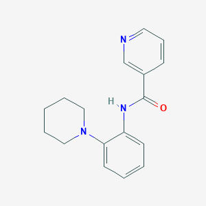 N-[2-(piperidin-1-yl)phenyl]pyridine-3-carboxamide