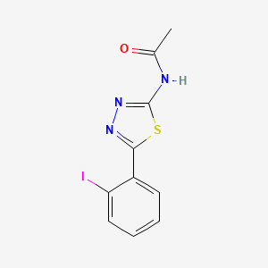 N-[5-(2-iodophenyl)-1,3,4-thiadiazol-2-yl]acetamide