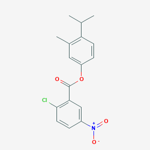 4-isopropyl-3-methylphenyl 2-chloro-5-nitrobenzoate