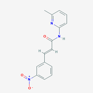 molecular formula C15H13N3O3 B5769756 N-(6-methyl-2-pyridinyl)-3-(3-nitrophenyl)acrylamide 