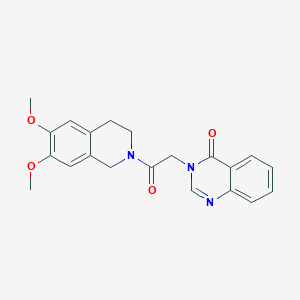 3-[2-(6,7-dimethoxy-3,4-dihydro-2(1H)-isoquinolinyl)-2-oxoethyl]-4(3H)-quinazolinone