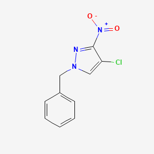 molecular formula C10H8ClN3O2 B5769795 1-benzyl-4-chloro-3-nitro-1H-pyrazole 