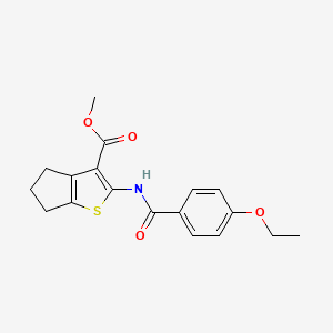 methyl 2-[(4-ethoxybenzoyl)amino]-5,6-dihydro-4H-cyclopenta[b]thiophene-3-carboxylate