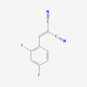 molecular formula C10H4F2N2 B5769818 (2,4-二氟苯亚甲基)丙二腈 
