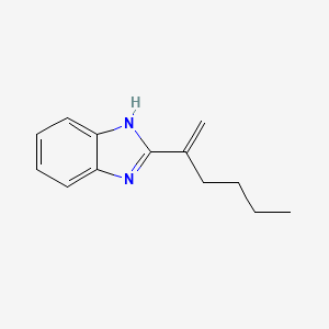 molecular formula C13H16N2 B576986 2-(1-Hexen-2-yl)-1H-benzimidazole CAS No. 13786-50-0