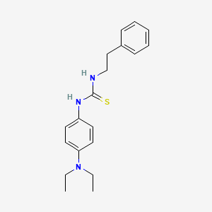 molecular formula C19H25N3S B5769867 N-[4-(diethylamino)phenyl]-N'-(2-phenylethyl)thiourea 
