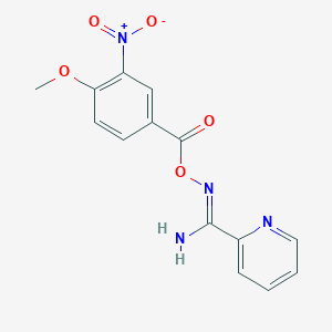 N'-[(4-methoxy-3-nitrobenzoyl)oxy]-2-pyridinecarboximidamide