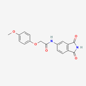 molecular formula C17H14N2O5 B5769883 N-(1,3-dioxo-2,3-dihydro-1H-isoindol-5-yl)-2-(4-methoxyphenoxy)acetamide 