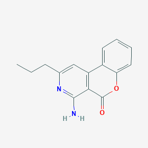 molecular formula C15H14N2O2 B5769888 4-amino-2-propyl-5H-chromeno[3,4-c]pyridin-5-one 