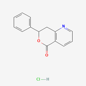 7-Phenyl-7,8-dihydro-5H-pyrano[4,3-b]pyridin-5-one hydrochloride
