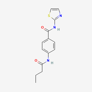 4-(butyrylamino)-N-1,3-thiazol-2-ylbenzamide