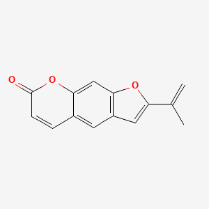 7H-Furo(3,2-g)(1)benzopyran-7-one, 2-(1-methylethenyl)-