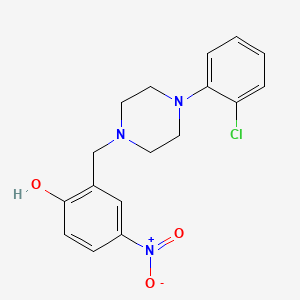2-{[4-(2-chlorophenyl)-1-piperazinyl]methyl}-4-nitrophenol
