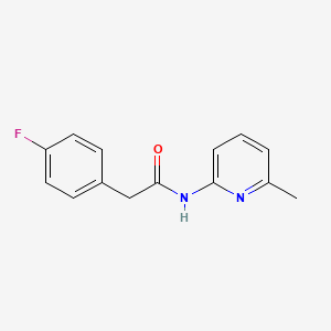 molecular formula C14H13FN2O B5770034 2-(4-fluorophenyl)-N-(6-methyl-2-pyridinyl)acetamide 