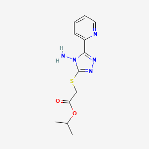 isopropyl {[4-amino-5-(2-pyridinyl)-4H-1,2,4-triazol-3-yl]thio}acetate