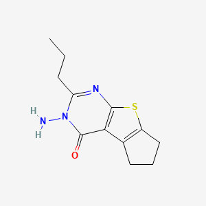3-amino-2-propyl-3,5,6,7-tetrahydro-4H-cyclopenta[4,5]thieno[2,3-d]pyrimidin-4-one