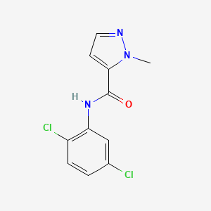 molecular formula C11H9Cl2N3O B5770121 N-(2,5-dichlorophenyl)-1-methyl-1H-pyrazole-5-carboxamide 