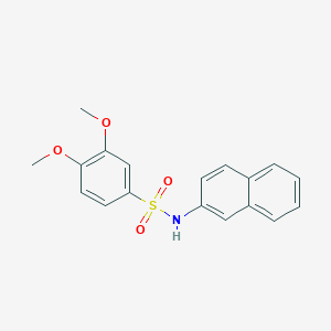 molecular formula C18H17NO4S B5770144 3,4-dimethoxy-N-2-naphthylbenzenesulfonamide 